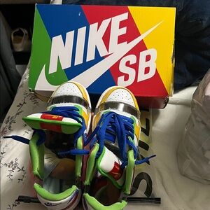 Nike Colorful Sneakers with Blue and Green NIKE SB DUNK LOW OG QS